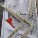 ALBAD 46.4" Round Dining Table, Mid Century Modern Round Dining Room Table for 4-6 with Metal Legs, Easy Assembly Coffee Table, Space-Saving Design for Kitchen and Dining Room (Marble)