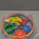 Jasonwell Pool Toys Diving Rings - 28PCS Swim Thru Rings Pool Game Diving Toys with Dive Ring Underwater Treasures Torpedo Bandits Fish Toy Fun Water Swimming Toy for Boys Girls Kids Teens Adults, Green&orange&blue
