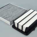 COCOAUTO Engine &Cabin Air Filter Kit for CRV (2017-2022) 1.5L L4 Only, Civic (2016-2021) 1.5L, Replace 172205AAA00, XA10498, 80292TF0G01
