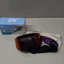 EXP VISION Ski/Snowboard Goggles for Men Women, OTG Snow Goggles Anti Fog UV Protection (Black Frame Burgundy)