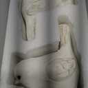 Farmhouse Bird Decor Resin Figurines - Set of 2, Vintage & Modern Statue for Home Accents, Cottage Ornaments Decoration, New White Carved Rustic Figurine