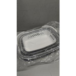 42L Medium Collapsible Plastic Laundry Basket Hamper with Handles, Foldable Laundry Basket, Pop Up Storage Container Organizer for Washing Storage