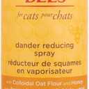 Burt's Bees for Pets Cat Dander Reducing Spray with Colloidal Oat Flour and Honey, Waterless Grooming Spray for Dry Skin & Dandruff Control, Cat Dander Remover for Allergy Support, 10 Fl Oz - 2 Pk