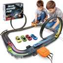 Slot Car Race Track Sets, Race Car with 4 High Speed Cars, Race Tracks for Kids Ages 4-8, Electric Slot Car Race Track Sets, Remote Control Car, Gifts Toys for Boys - 160' Raceway