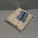 Smiry Stretch Jacquard Seat Covers for Dining Room Chairs Set of 6, Removable Washable Chair Seat Protector Slipcovers, No Rear Covers, Beige