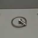 NearMoon Bath Towel Ring, Bathroom Hardware Accessories-Thicken Stainless Steel Hand Towel Holder for Bathroom, Modern Round Towel Hanger Wall Mounted (Brushed Nickel, 1 Pack)