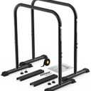 KAKICLAY 2026 Upgrade World's Best Strongest Premium Dip Bars with Adjustable Ultra-Stable Settings & Non-Slip Feet - USA Original Patent, USA Designed
