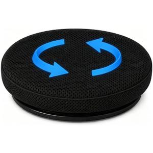 Sojoy iGelComfort Deluxe Gel Swivel Seat Cushion with Supportive Memory Foam 360 Degrees Rotating Seat Cushion for Home,Stool Chair,Office (Black, 15.5 * 15.5 * 2.5 - Mesh)