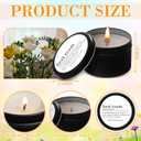 MTLEE 12 Pcs Best Team Gifts Candles Bulk 3 oz Thank You Soy Wax Jar Scented Candles Thank You Team Party Favor Employees Appreciation Gifts for Teacher Nurse Student Coworker(Black)