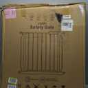 Extra Wide Baby Gate with Door Pressure Mounted 57.48-62.20 Inch,Child Baby Gates for Doorways No Drilling,Walk Through Dog Gate Indoor for The House Kitchen Stairs,White