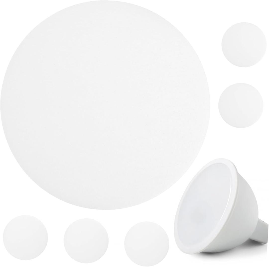 Garneck 6Pcs Spotlight Diy Materials White Led Light Diffuser Covers for Ceiling Lights 5 Inch Energy-Saving Downlight Accessories for Custom Home Lighting Garneck 6Pcs Spotlight Diy Materials White Led Light Diffuser Covers for Ceiling Lights 5 Inch Energy-Saving Downlight Accessories for Custom Home Lighting