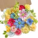 Serra Flora Artificial Flowers Combo Box Set for DIY Wedding Bouquets Centerpieces Arrangements Bridal Shower Party Home Decorations