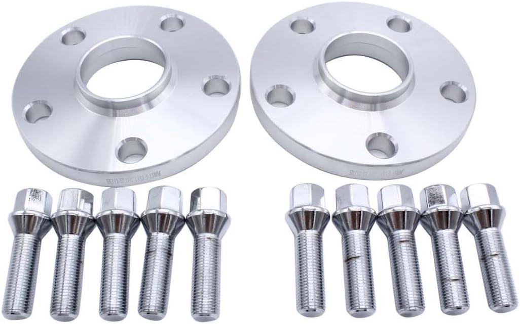 2 pcs/set 15mm Thickness 5x112 PCD Hub Centric 57.1mm Wheel Spacers M14x1.5 Adaptors Fits for most VW AUDI