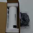 Travel Electric Kettle Portable Small Mini Tea Coffee Kettle Water Boiler, Water Heater with 4 Temperature Control,304 Stainless Steel with Auto Shut-Off & Boil Dry Protection, BPA-Free (White)