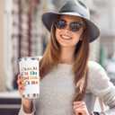 Cool Aunt Gifts from Niece Nephew - Best Auntie Birthday Gifts Ideas, Insulated Stainless Steel Coffee Tumbler Cup 20 OZ White