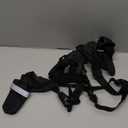 Dog Suspender Boots, Large Dog Rain Boots, Waterproof Doggy Winter Boot Snow Pants, Paw Protectors Legging Shoes with Suspenders, Anti-Slip Reflective Rain Boot for Walk Hike(S,Blacke)