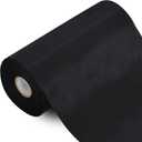 TONIFUL 6 inch x 22yd Wide Black Satin Ribbon Solid Fabric Large Ribbon for Grand Opening Cutting Ceremony Wedding Birthday Party Decoration Gift Craft Chair Sash Table Car Bows Indoor or Outdoor