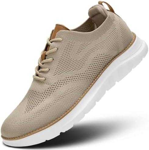Mens Casual Dress Oxfords Shoes Fashion Mesh Work Business Walking Sneakers Comfortable Lightweight Soft Sole Size 40
