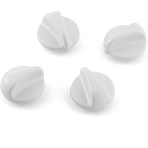 atgestore Upgraded WB03K10034 Stove Knobs Replacement for GE Hotpoint Stove Parts 183d5598 XL44 Burner Knobs GE Range Oven Parts Surface Burner Control Knob Range Cooktop Knobs White 4Pcs