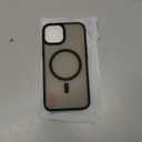 Miracase Magnetic for iPhone 14 Case 6.1 inch (Compatible with MagSafe)with 2X Screen Protectors Military-Grade Protection, Anti-Fingerprint Translucent Matte Phone Case Cover, Black