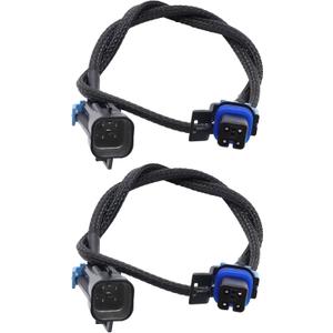 HiSport Wire Harness for LS2 LS6 O2 Header Wire Harness Black 24" O2 Oxygen Sensor Extension Square 4 Pin