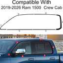 Black Window Trim for 2019-2026 Ram 1500 Crew Cab Chrome Delete Blackout