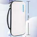 ZOVIKKIC Switch 2 Case for Nintendo Switch 2, Hard Shell Travel Case with 10 Game Card Slots, Slim Protective Carrying Bag for Console & Accessories (White)