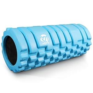 321 STRONG Foam Roller - Medium Density Deep Tissue Massager for Muscle Massage and Myofascial Trigger Point Release, with 4K eBook - Aqua