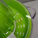 Proctor Silex Electric Citrus Juicer Machine, Large 34 oz. Pitcher, Pressure Activated, 2 Reamers for Big and Small Fruit, Pulp Control, for Orange, Lemon, Grapefruit Juice, White & Green (66340)