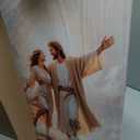 Jesus and Woman Dancing On Water Canvas Wall Art Jesus with Girl Wall Decor Pictures Christian LDS Art poster Prints for Living Room Bedroom Church Home Decorations 16x24in Ready to Hang