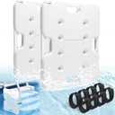 2 Pack 60lbs Heavy Duty Pool Ladder Weights, HDPE Waterproof Swimming Pool Ladder Weights for Steps, Pool Step Weights for Above & Underground Ground Pools (22.5" x 18")