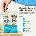 BIENA Chickpea Snacks - Crunchy Roasted Chickpeas - High Fiber Vegan Protein Snacks for Adults and Kids - 10-Pack, 1.2 Ounce Bags - Sea Salt (EXP 03/16/27)
