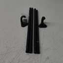 Easy to Install Adjustable Room Darkening Blackout Curtain Rod - Wraps Around, Blocks Light, for Heavy Curtains, 48" to 88", Black