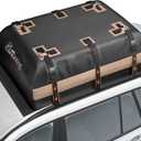 Asinking Car Rooftop Cargo Carrier Bag, 22 Cubic Feet Waterproof Roof Cargo Bag, 500Lbs Break Strength, Fit Vehicles with/Without Roof Rack, Includes Anti-Slip Mat, 6 Door Hooks, Luggage Lock