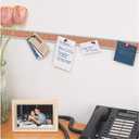 Quartet Bulletin Bar Pin Strip Cork Board 48" x 1", For Classroom, Office, Cubicle, Aluminum Frame (Z2006)