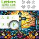 1000 Piece Stained Glass Cross Jigsaw Puzzle for Adults | Challenging & Colorful Design | Perfect for Family Game Nights & Thoughtful Gifts