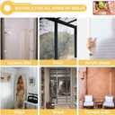 KXLife 2Pcs Tension Curtain Rod Adjustable 28-40 Inch, Small Tension Rods No Drill, Expandable Spring Loaded Tension Rods for Window (Black)