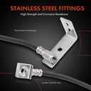 A-Premium Rear Driver Brake Hydraulic Hose Compatible with Select Ford Models - For F-350 Super Duty 2017 2018 2019, with Dual Rear Wheel, Crew/Extended/Standard Cab Pickup Only