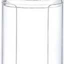 Pack of 1 Clear Cotton Pad Holder with Lid - 10 Oz Plastic Jar for Bathroom Storage, Makeup Organizer, and Cotton Round Holder