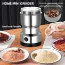 Electric Coffee Grinder,Multifunctional Coffee Bean Grinder,Food Grade 18/10 Stainless Steel Blades,Lightweight Design,Suitable for Beans,Spices and Herbs