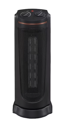 Profusion Heat 1500 -Watt Ceramic Tower Indoor Electric Space Heater with Thermostat
