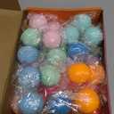 36Pcs Stress Balls Set for Adults and Kids - Squishy Ball Sensory Fidget Toys for Anxiety Relief - Squeeze Ball Party Favors Bulk Pack - Classroom Prize - Birthday