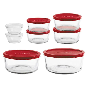 Anchor Hocking 16 Pack Glass Storage