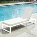 72x21 Inches Chaise Lounge Cushions Outdoor Replacement for Pool Side Waterpoof Patio Lounge Chair Cushions, Beige