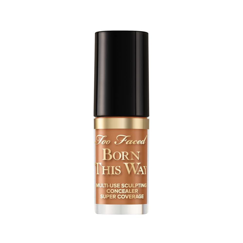 Too Faced Born This Way Super Coverage Multi-Use Concealer | Full-Coverage Hydrating Concealer for Dark Circles & Blemishes with Natural Finish|Hyaluronic Acid & Coconut Water, Butterscotch,0.06 Fl Oz