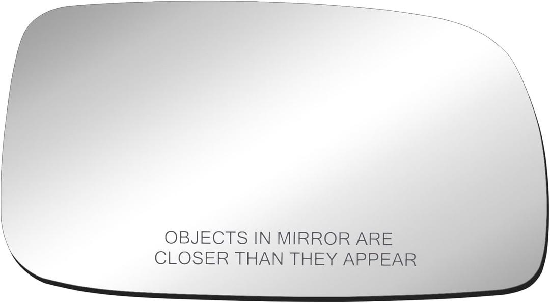 BOOLEE Mirror Glass Replacement fit for 2007-2012 Toyota Camry/Camry Hybrid (1st digit of VIN is a 1,4 or 5 made in USA Only) Passenger Right Side RH With Adhesives