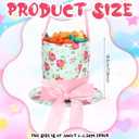 Dansydaisy Wonderland Costume Accessories Hat Trick or Treat Bag Halloween Movie Wonderland Pink and Blue Cute Standard Portable with Handle for Halloween Gifts Party Favors Supplies