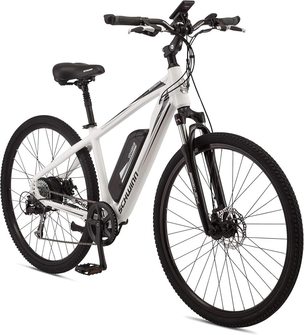 Schwinn Voyageur Electric Bike, Mechanical Disc Brakes
