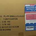 Play Platoon Building Brick Wall Mount Activity Toy with Storage - 21 x 14 inch Frame, Large Wall Activity Display Building Blocks Baseplate Panel, Compatible with All Major Brands