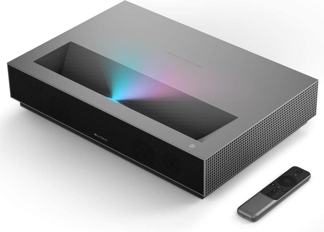 WEMAX Nova 4K UHD Ultra Short Throw Projector, 150" ALPD Laser TV with Smart Android TV, HDR10 Home Theater, Dolby Audio DTS-HD, UST Projector for Movie, WiFi Bluetooth, Built in Google Assistant